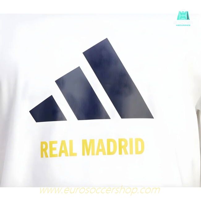 2025-2026 Real Madrid Seasonal Graphic Tee (White)