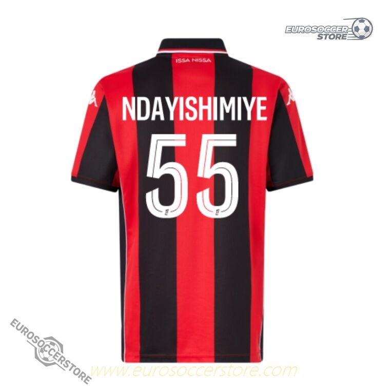 OGC Nice Home Jersey 25-26 with NDAYISHIMIYE 55