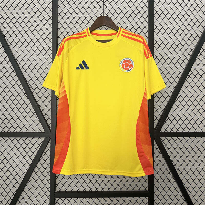 COPA AMERICA 2024 COLOMBIA HOME YELLOW SOCCER JERSEY FOOTBALL SHIRT -