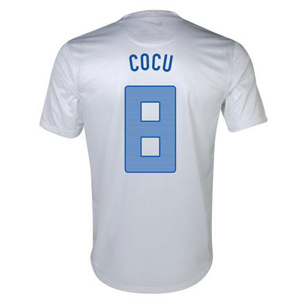 2013 Netherlands 8 Cocu Away White Jersey Shirt - Official Replica