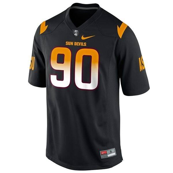 Youth NCAA Team #90 Black Youth Premium Jersey - Authentic