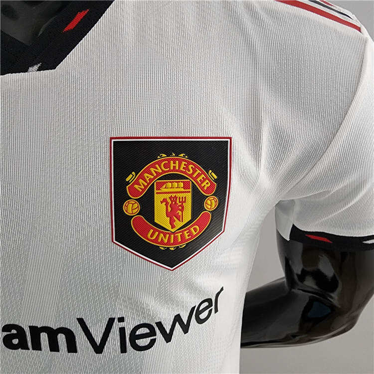 Manchester United 2223 Away Kit White Soccer Jersey Authentic Version