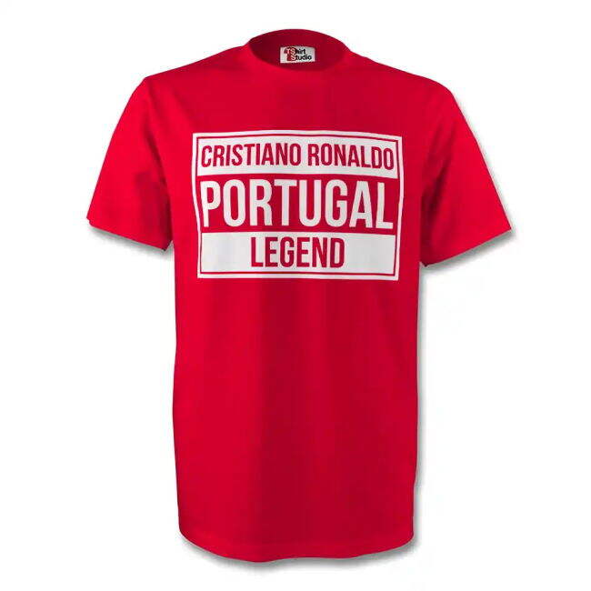 Cristiano Ronaldo Portugal Legend Tee (Red) Authentic Quality