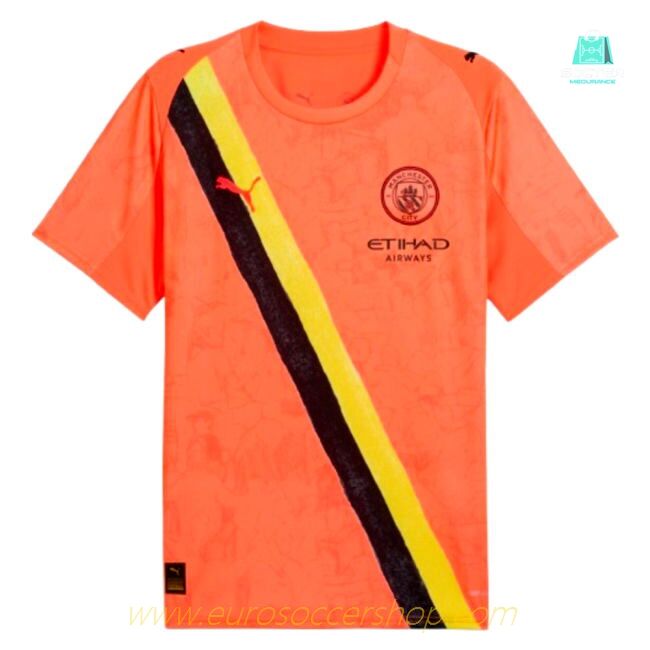2025-2026 KIDSUPER x Manchester City CWC Shirt (Neon Sun) (Trafford 1)