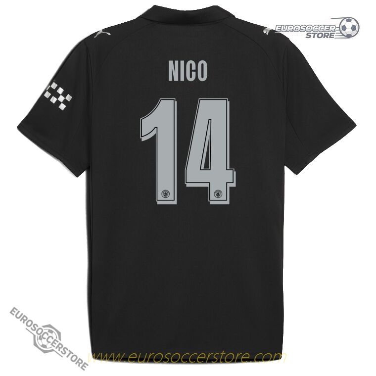 Away UCL Jersey for NICO 14 of Manchester City in the 25-26 season