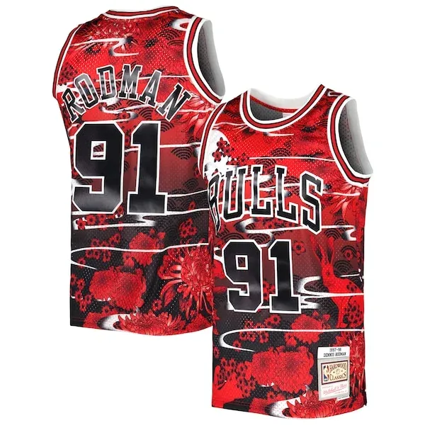 Dennis Rodman CHI Swingman Jersey - classic premium - Red workout