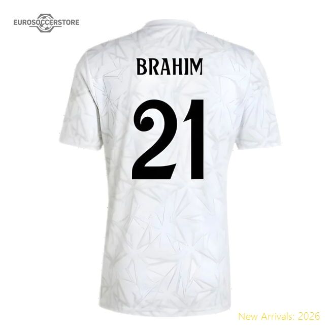 2024-2025 Real Madrid Pre-match Shirt (white) (brahim 21)