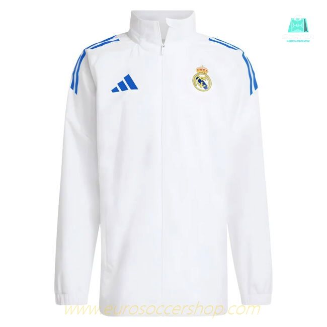 2025-2026 Real Madrid EU Allweather Jacket (White)