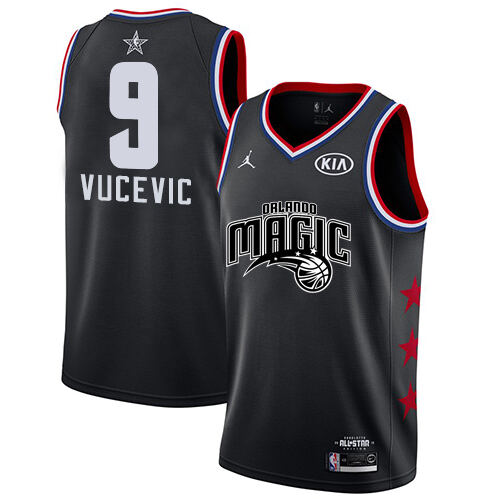 ORL #9 Nikola Vucevic Official 2019 Icon NBA Jersey - Black Swingman