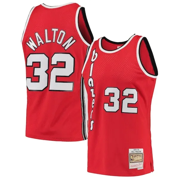 Elite Bill Walton POR NBA Jersey - Value Deal - Licensed Product