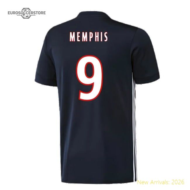 Popular Lyon 2017-18 Away Shirt ((Excellent) L) (Memphis 9)