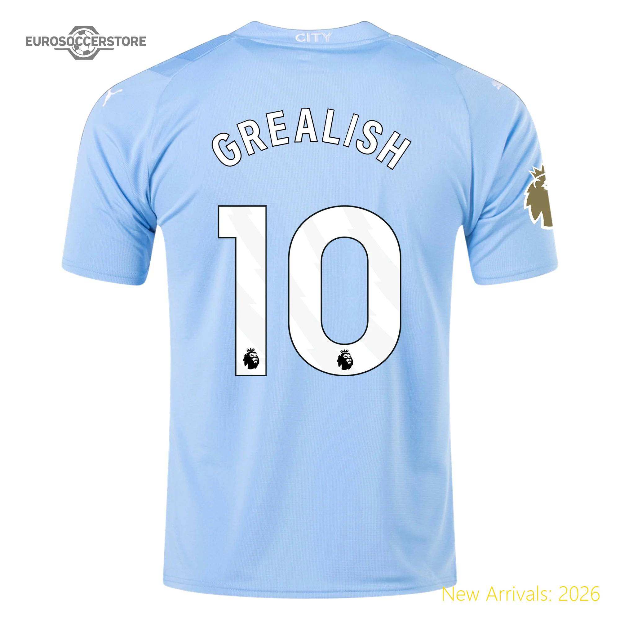 Iconic Design High-quality Men Mci Football Star Home Jersey 2023