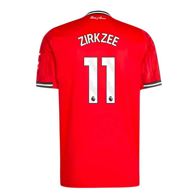 Zirkzee 11 Updated Breathable Man Utd Home Soccer Jersey