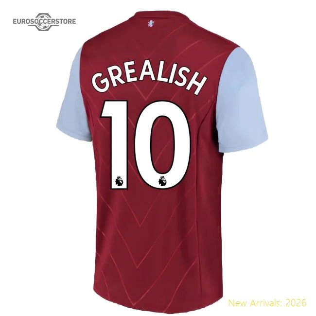 2022-2023 Aston Villa Home Match-ready Jersey Grealish Nike Dri-fit