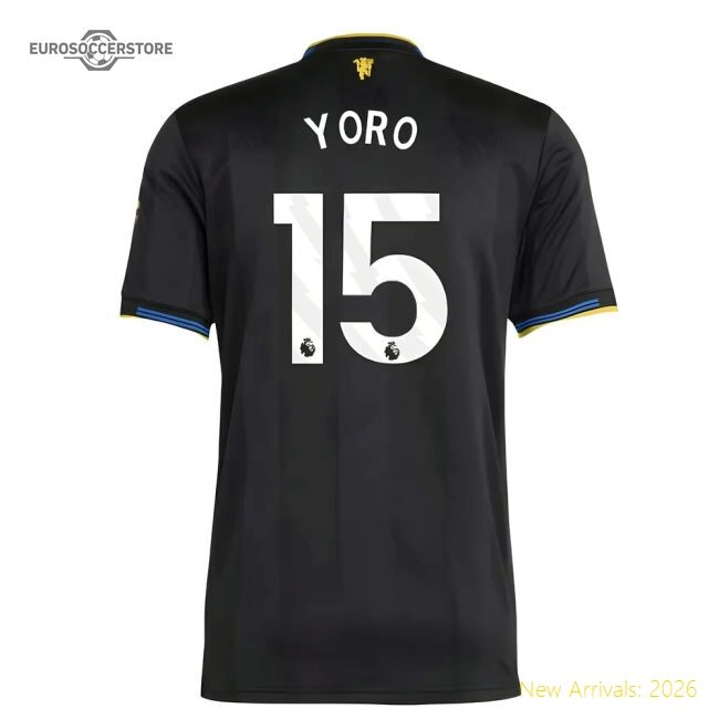 Authentic 2025-2026 Man Utd Authentic Third Shirt (yoro 15) - Premium
