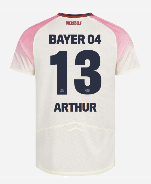Bayer 04 Leverkusen 25-26 Season Away ARTHUR 13 Football Jersey