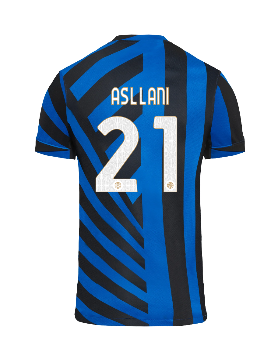 Inter Milan 24-25 Season Home Jersey ASLLANI No. 21