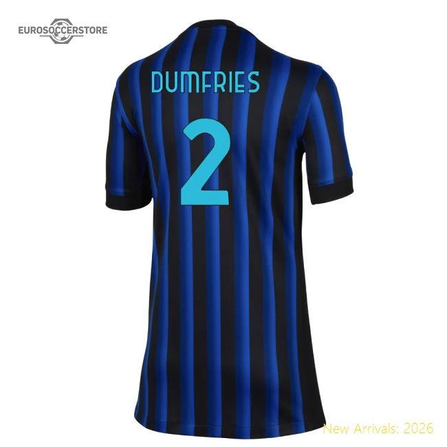 Top-grade 2025-2026 Inter Milan Home Shirt (kids) (dumfries 2)