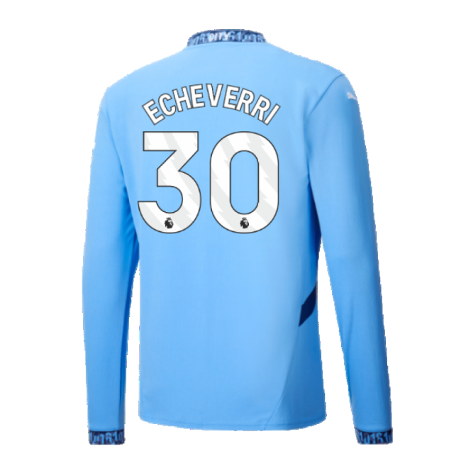 2024-20 Man City Nike Home Football Jersey Echeverri 30 L M S