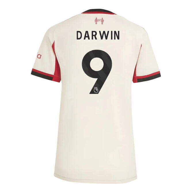 Womens High Quality Liverpool 2025-2026 Away Strip (Darwin 9)
