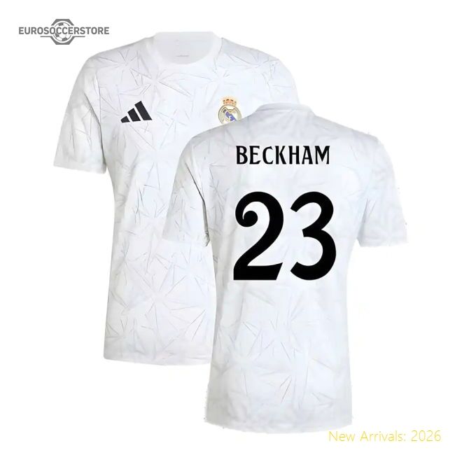 Elite 2024-2025 Real Madrid Pre-match Shirt (white) (beckham 23)