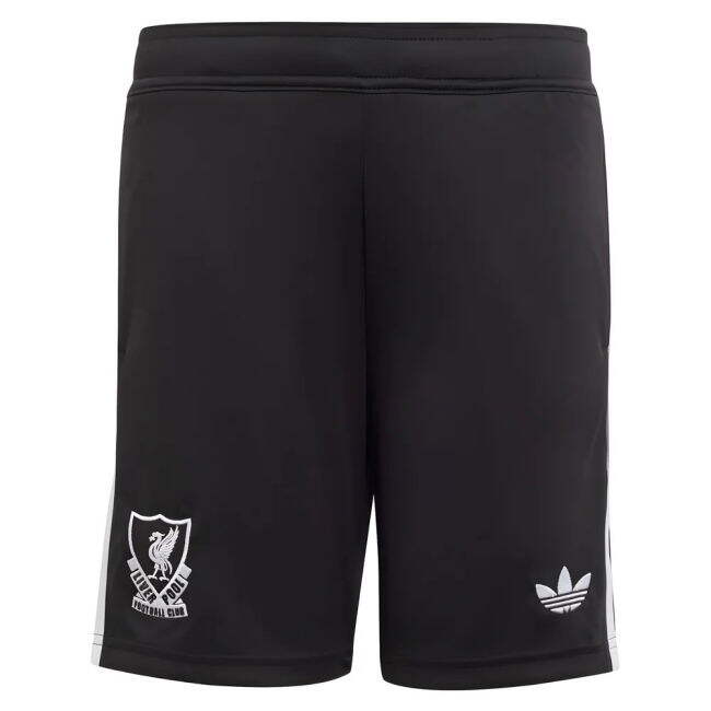 2025-2026 Liverpool Third Goalkeeper Shorts (Black) - Kids