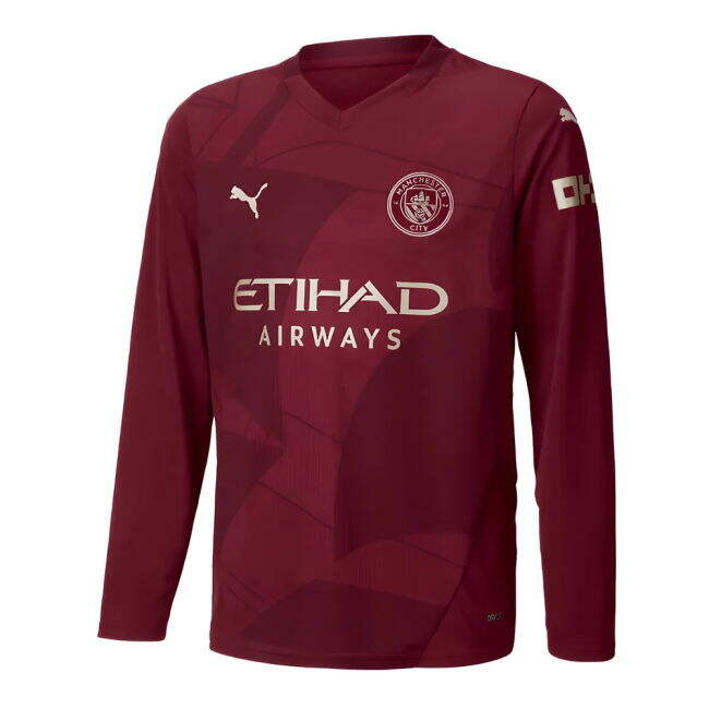 Third Shirt for Man City Long Sleeve 2024-2025 (Children