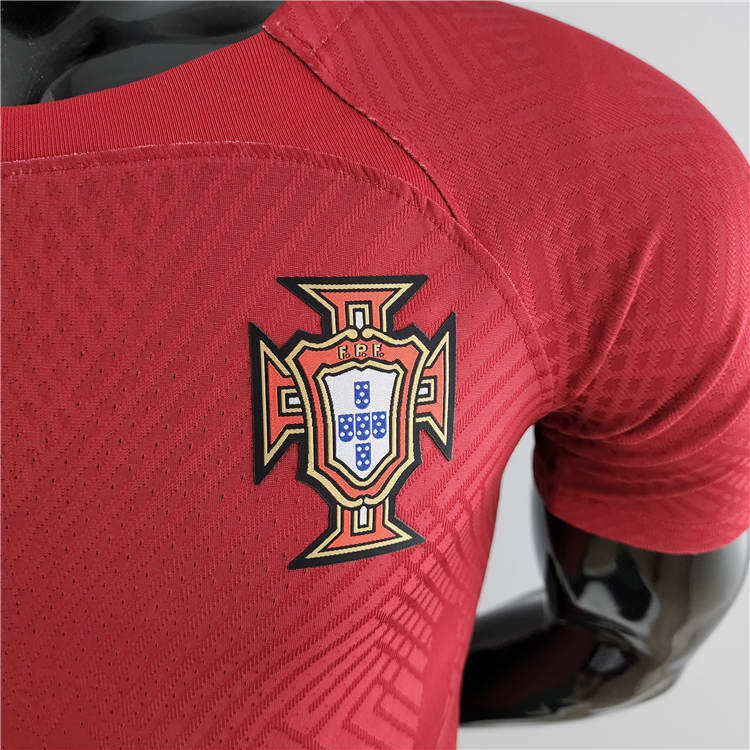 Portugal 2022 World Cup Home Red Soccer Jersey Authentic Version -