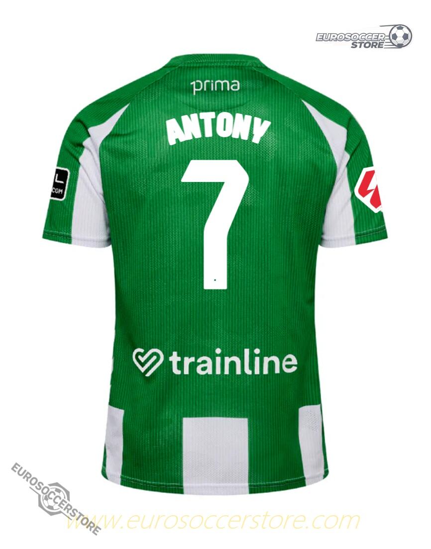Antony's Number 7 Home Jersey for Real Betis in the 25-26 Season