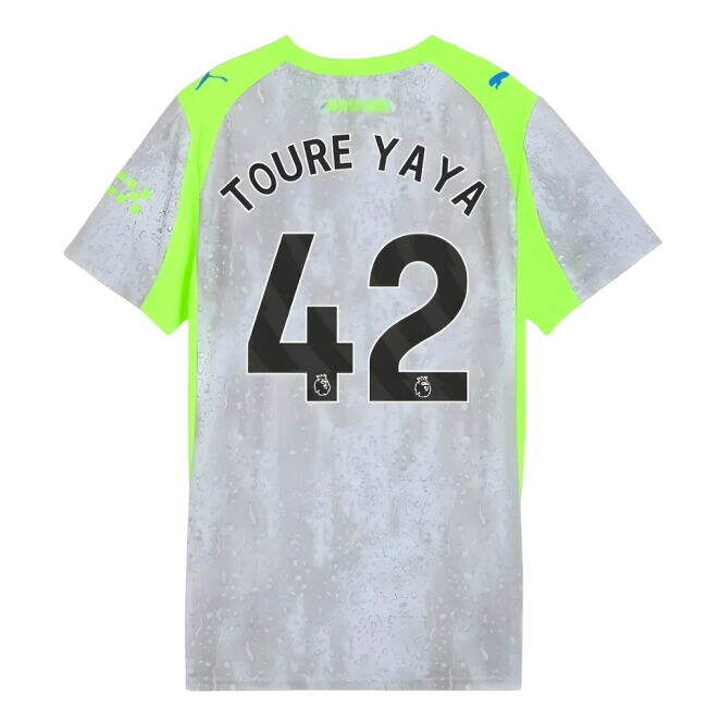 Football Man City Third Shirt Womens Toure Yaya #42 Match Quality ...