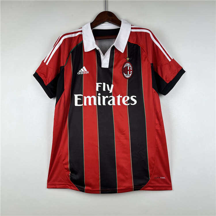 Licensed AC Milan 1213 Retro Home Shirt - Official Replica 8875