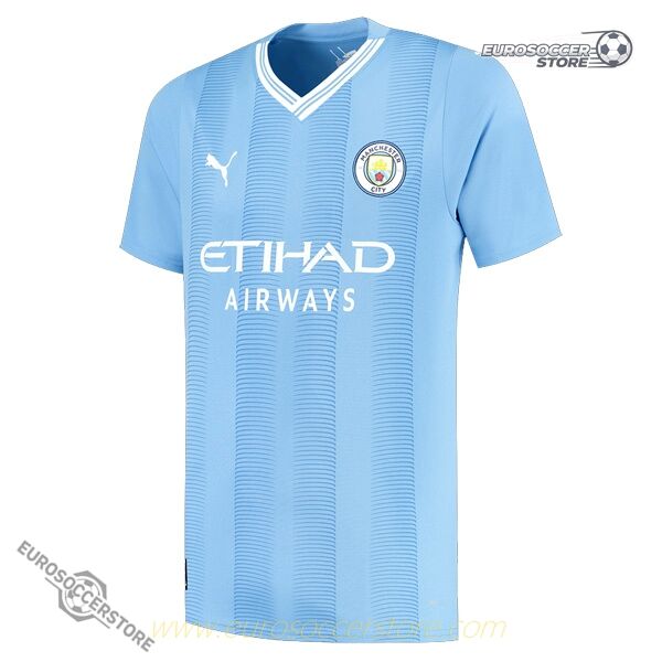 23-24 Manchester City FA Cup Home Football Jersey with FA Cup Patch