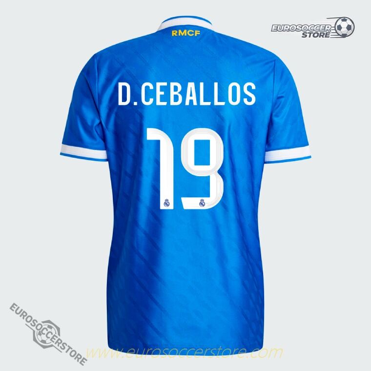Real Madrid 25-26 Third Jersey D. CEBALLOS 19 (Player Version)