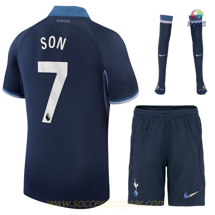 Tottenham Away Child Kit Shirt 2023 2024 Son