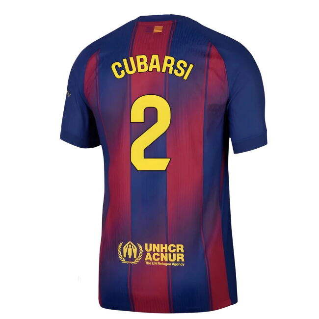 2025-2026 Genuina Camiseta Barcelona Local - Hombres Con Cubarsi 2