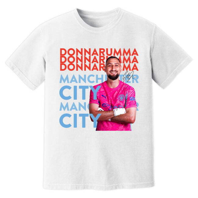 Fashionable Man City Gianluigi Donnarumma Man City New Signing T-Sh...
