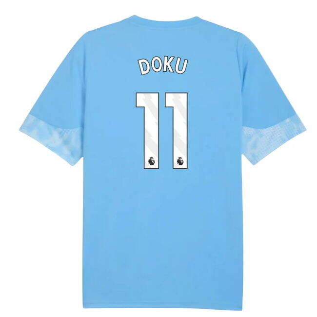 2025-2026 Man City Training Jersey (Light Blue) (Doku 11) - high qu...