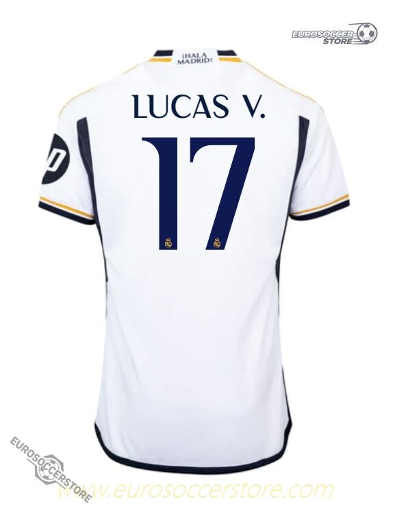 Lucas V.'s Real Madrid 23-24 Season 17th Edition Home Football Jersey