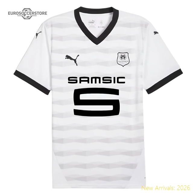 Genuine 2024-2025 Stade Rennais Away Shirt (Bourigeaund 14)