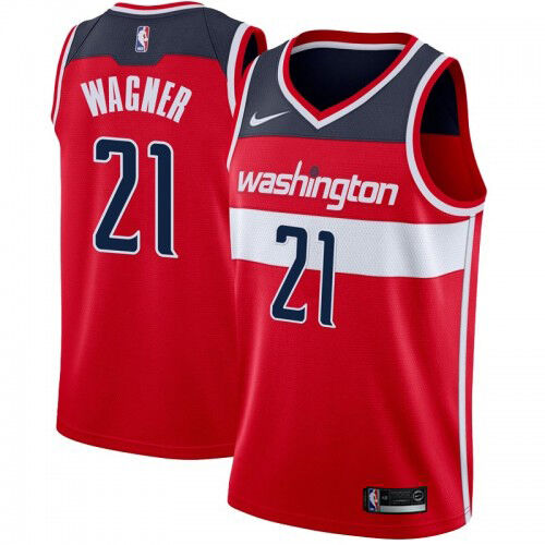 WAS #21 Moritz Wagner Official 2024 Icon NBA Jersey - Red Swingman
