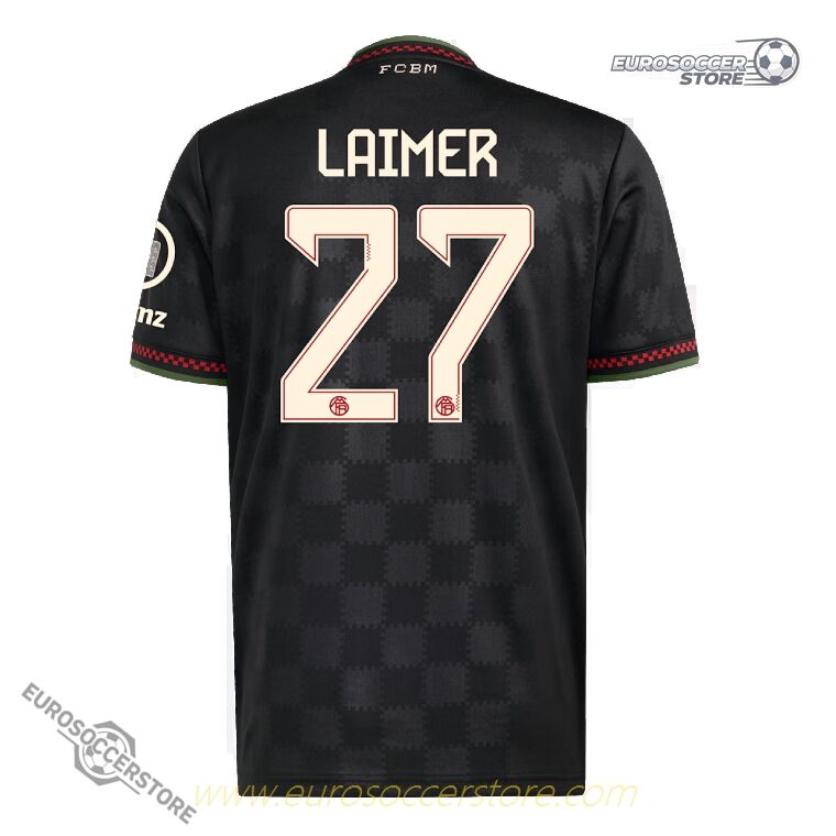 LAIMER's 27 Jersey for Bayern Munich in the 25-26 Champions League Season