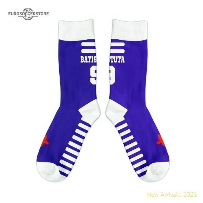 Premium Fiorentina 1998 Gabriel Batistuta Retro Football Socks