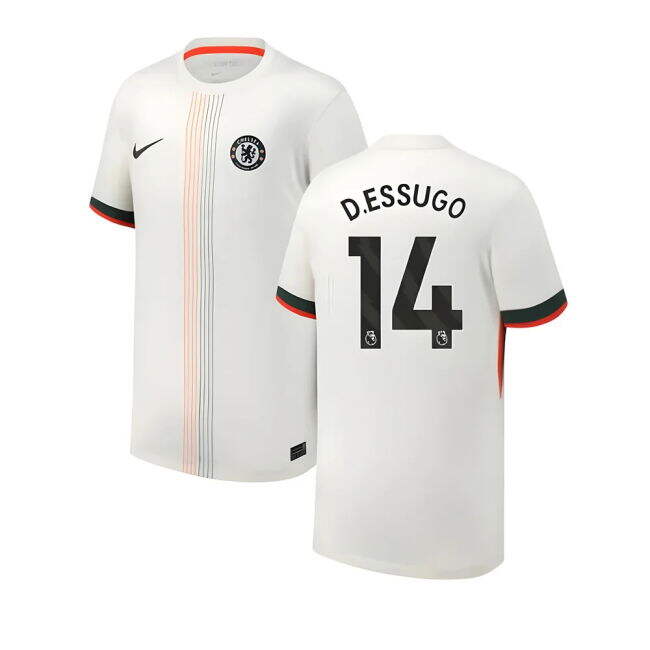 2025-20 Chelsea Authentic Away Jersey Essugo #14 L S Kids