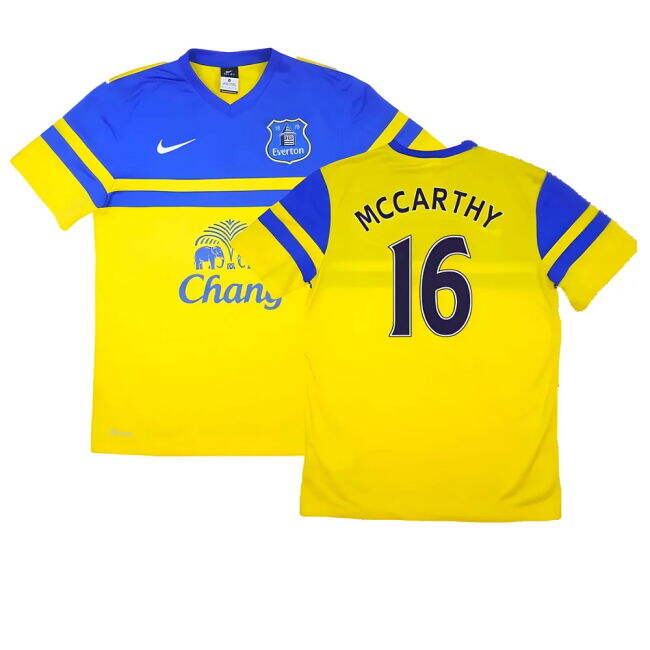 2013-14 Everton Away Football Kit Everton Printing L M S