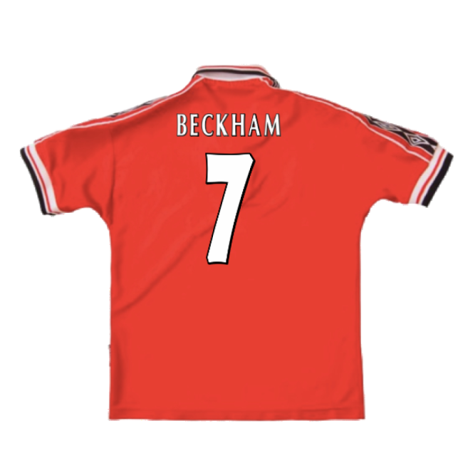 Economical Man Utd Beckham 7 Manchester United 1998-2000 Home Shirt...