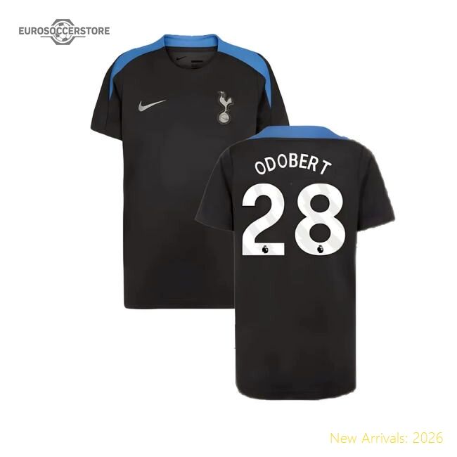 2024-2025 Thfc Strike Dri-fit Shirt (dark Grey) - Kids (odobert 28)