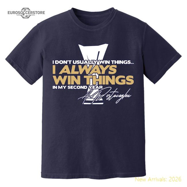 Ange Postecoglou always Win Tottenham Hotspur T-shirt (navy)