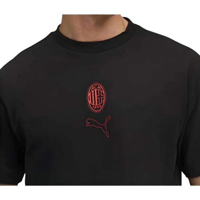 2025-2026 AC Milan Shirt (Black) Quick Dry Moisture Wicking