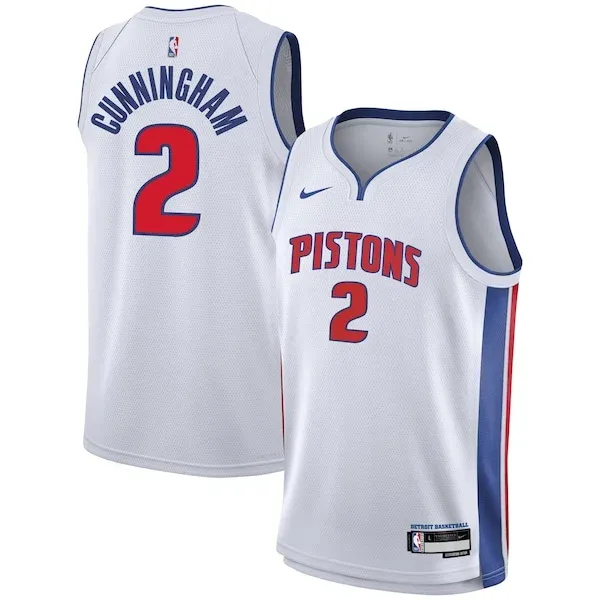 Cade Cunningham DET Swingman Jersey - fashionable Basketball - White