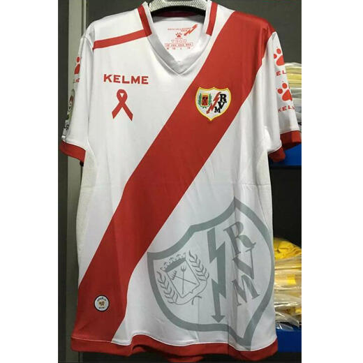Lightweight Rayo Vallecano Home 201617 Soccer Jersey Shirt